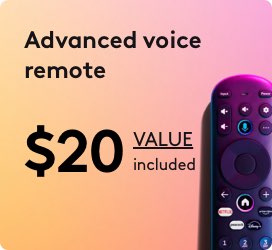 Advanced voice remote: $20 value included